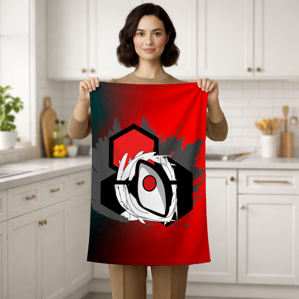 Mystic Red Eye Hexagon Hand Towel