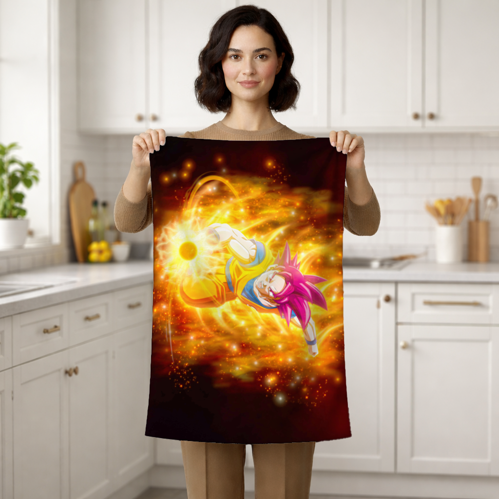 Alevli Pembe Saçlı Savaşçı El Havlusu