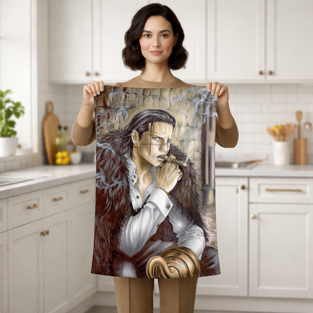 Yara İzli Kancalı Karizmatik Adam El Havlusu