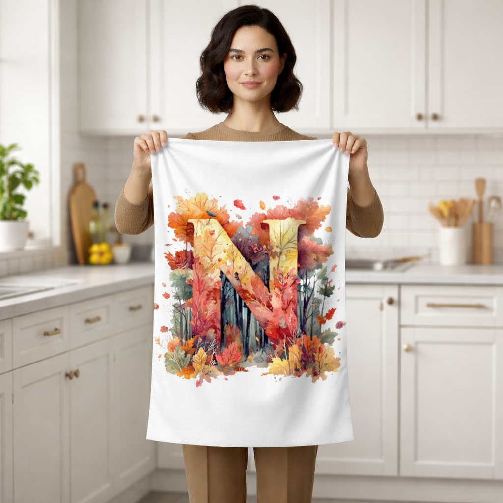 Autumn Leaf Monogram N 