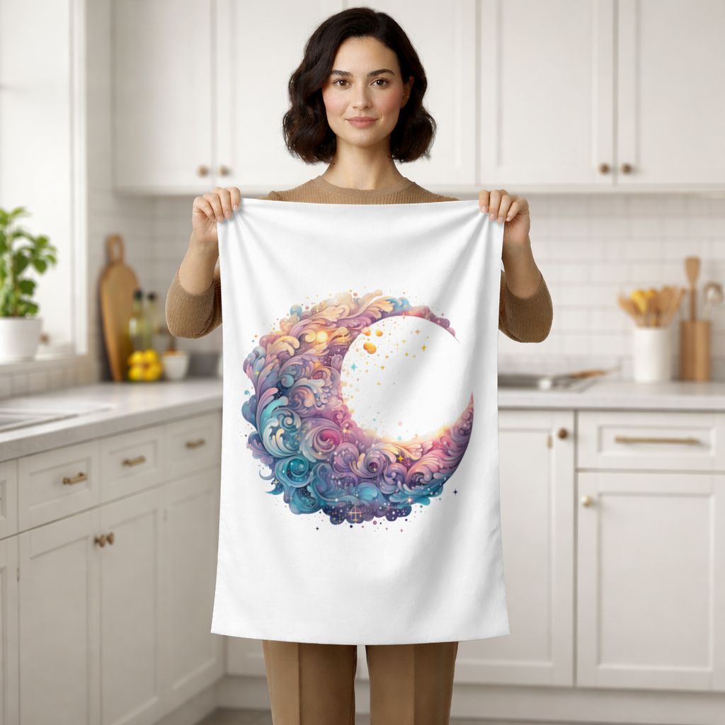 Colorful Swirled Celestial Moon 