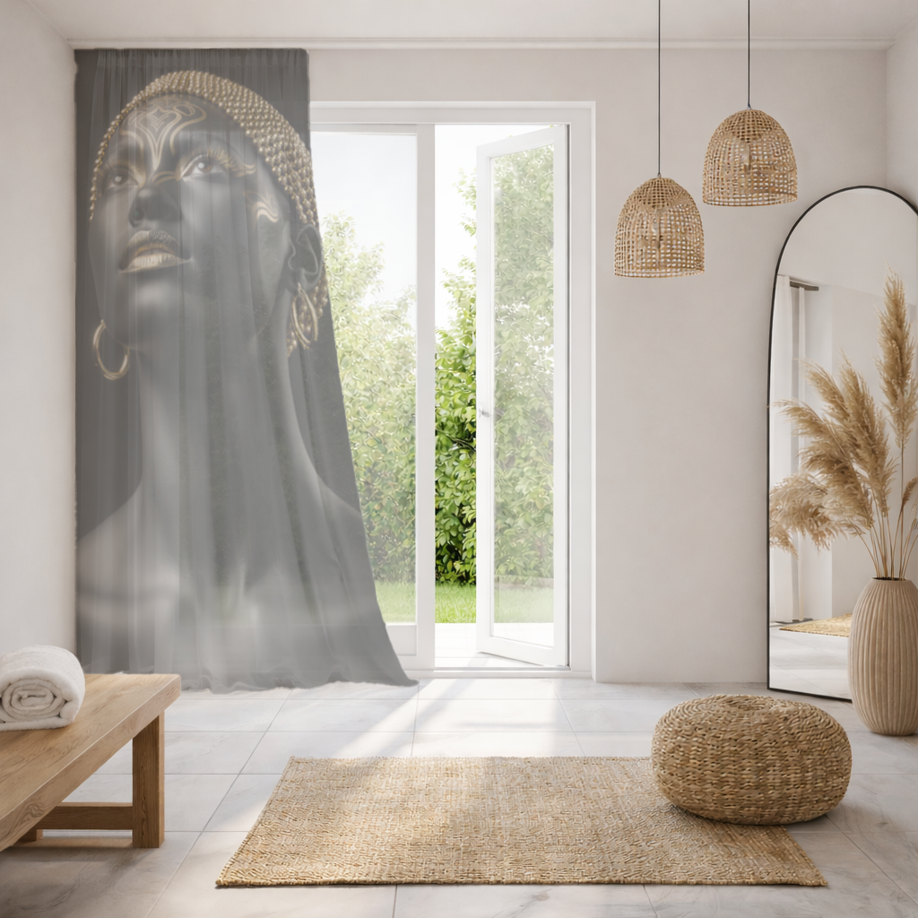 Gold Afrofuturistic Black Woman 