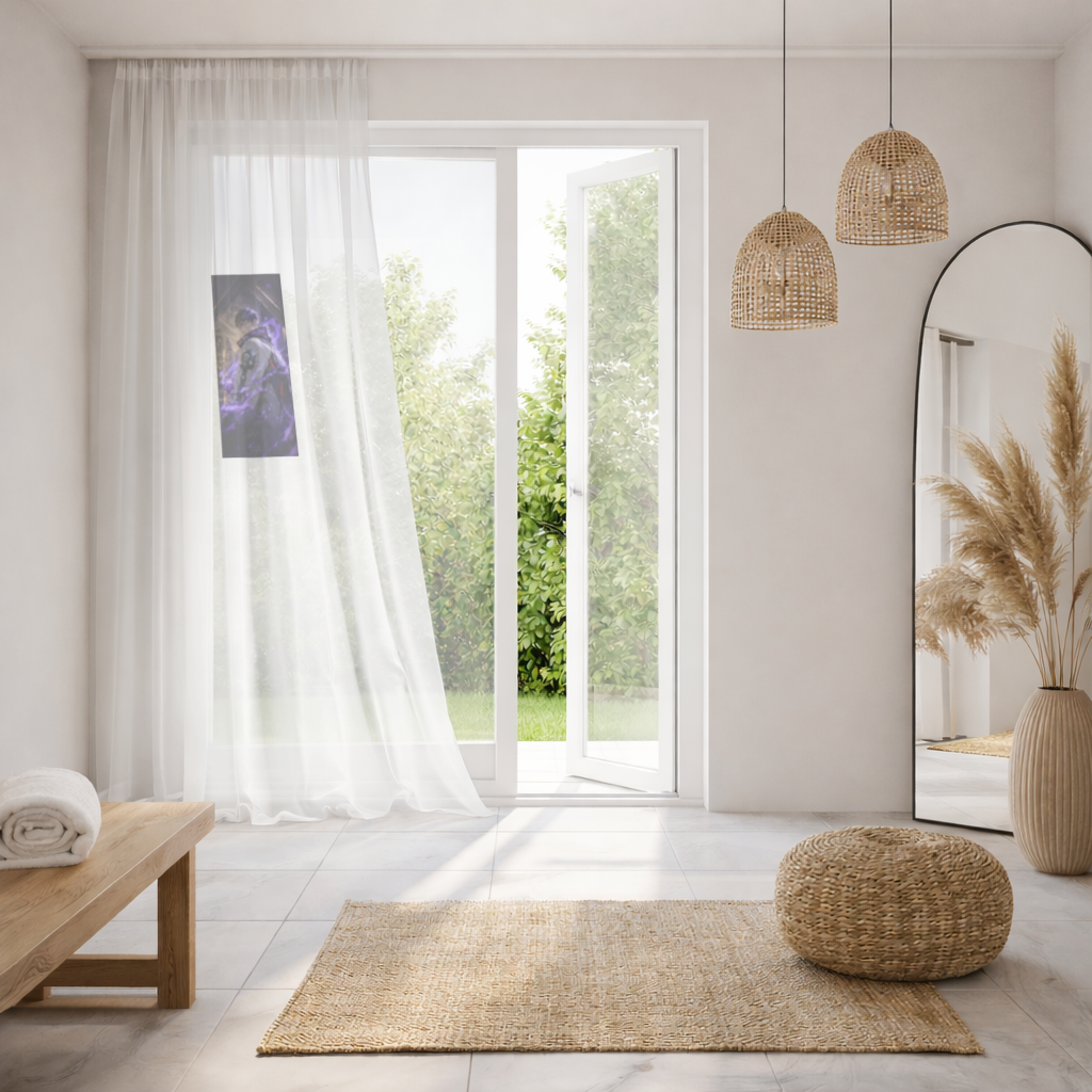 Valorant Iso Mouse pad Sheer Curtain
