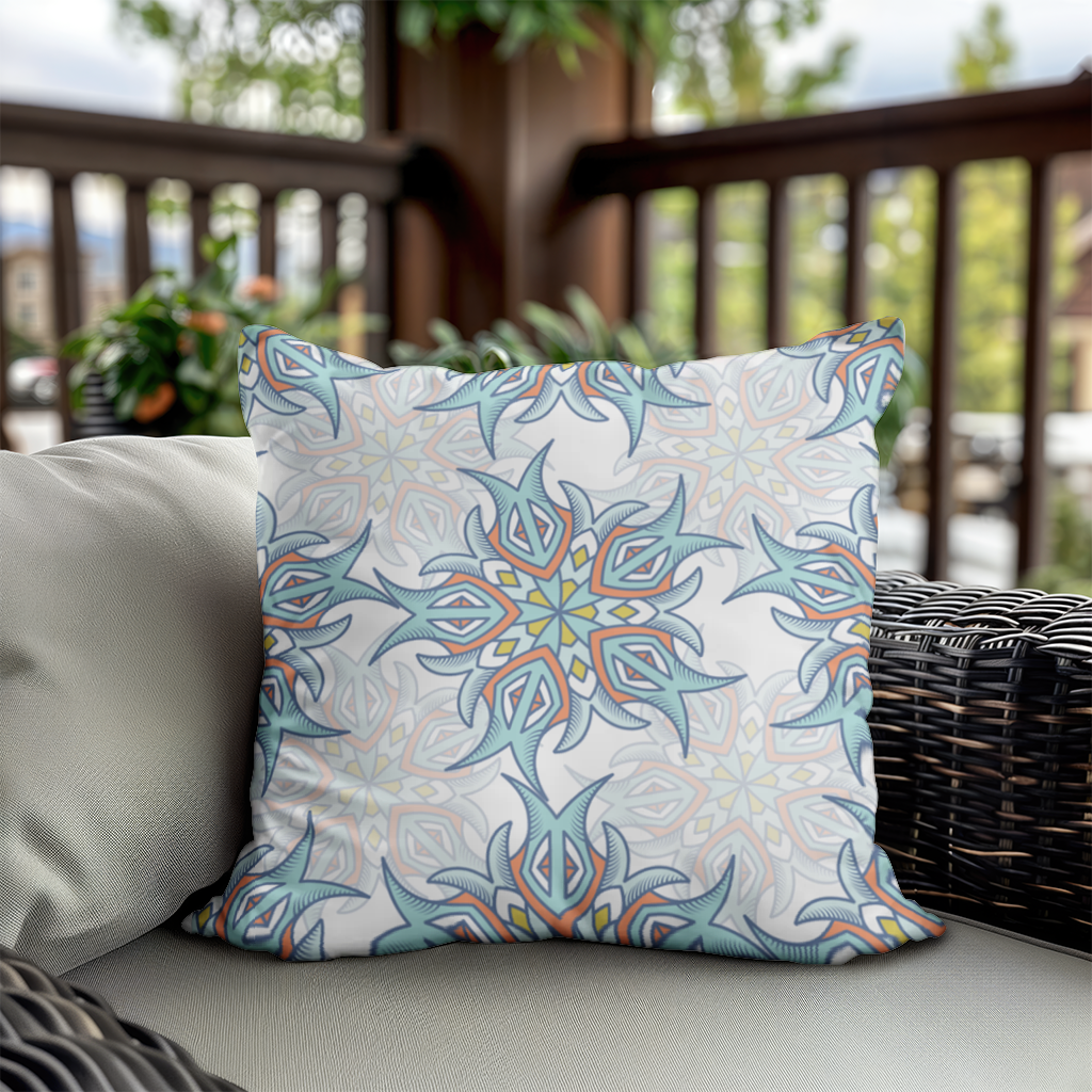 An abstract visual Decorative pillow cover