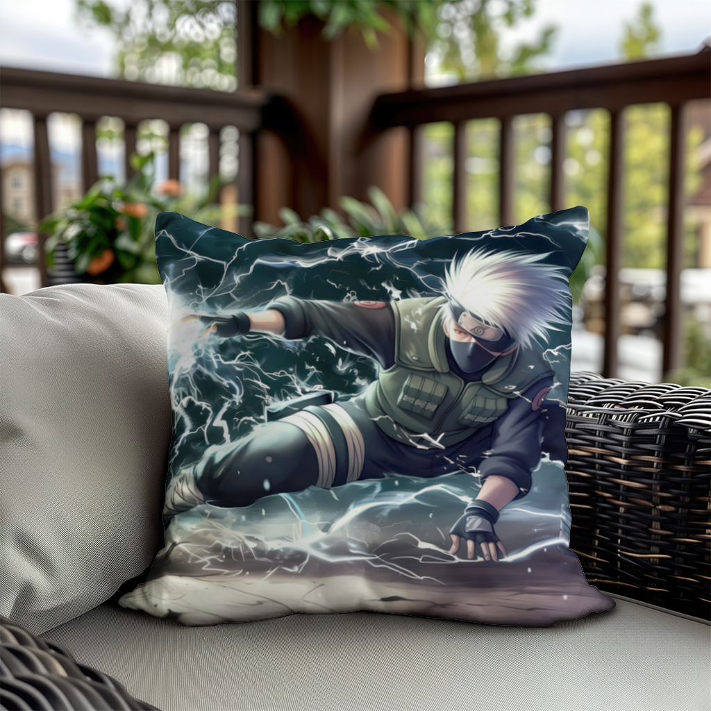 Kakashi Hatake  The Roar of the Lightning Blade Decorative pillow cover
