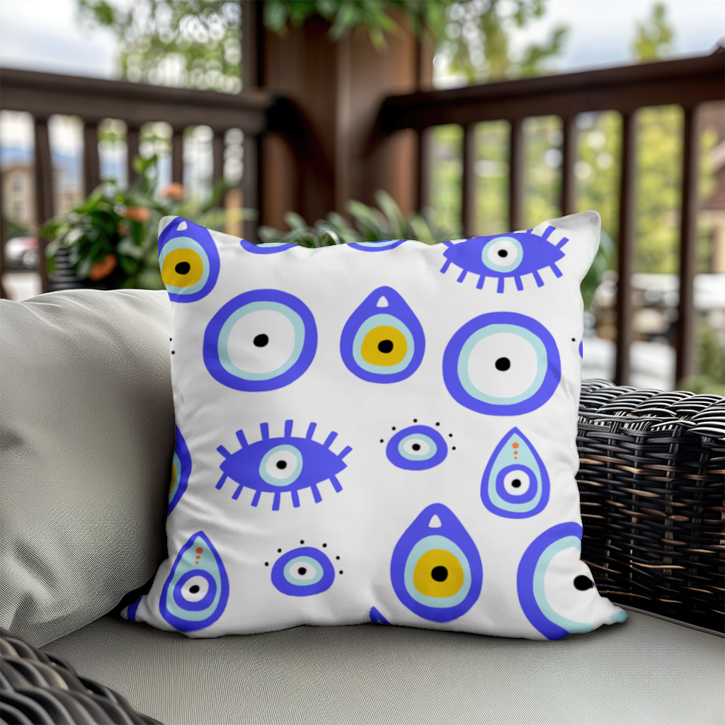 Evil Eye Pattern Decorative pillow cover