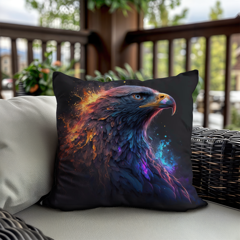 Eagle image  A symbol of strength and freedom. Decorative pillow cover