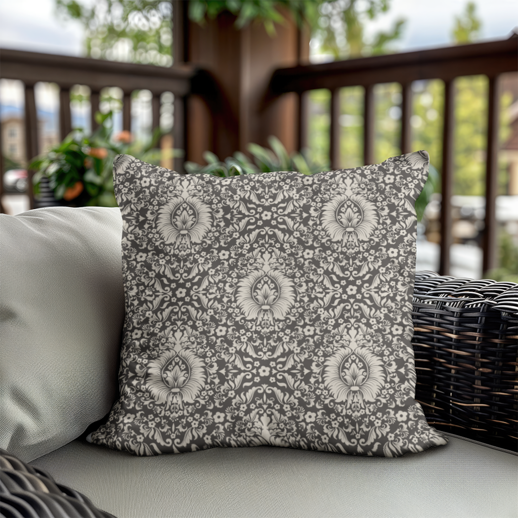 Classic Vintage Damask Floral Pattern Decorative pillow cover