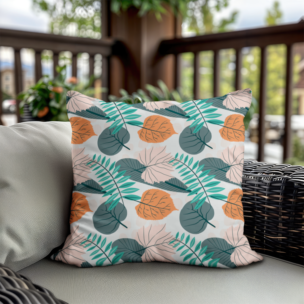 Modern Tropical Leaves Decorative pillow cover