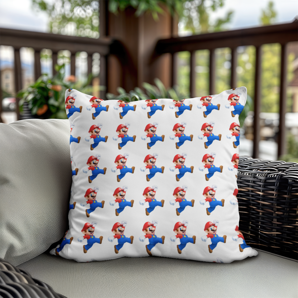 Retro Pixel Hero Design Decorative pillow cover