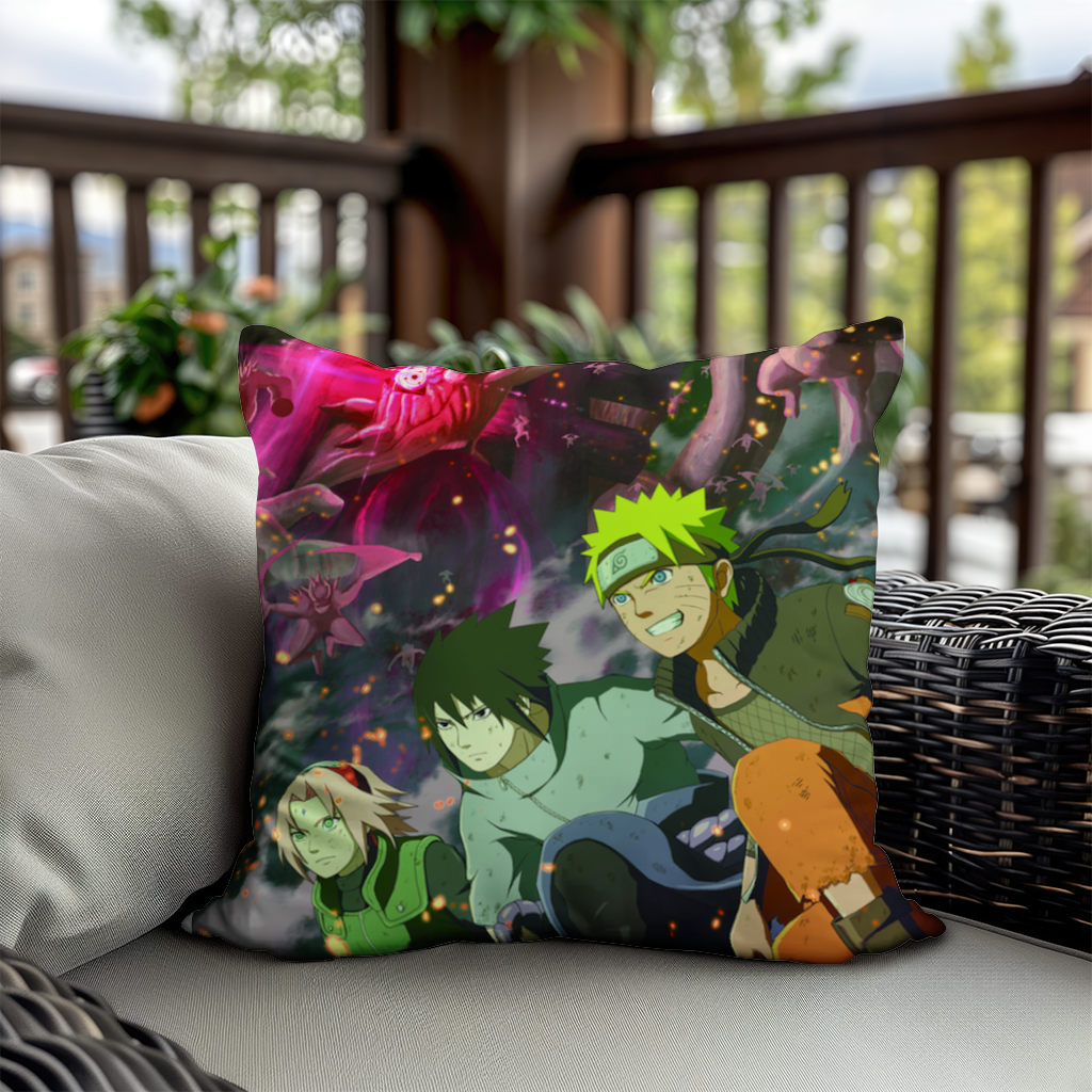 Ninja Takımı Dev Yaratık Savaşı Dekoratif Kırlent Kılıfı