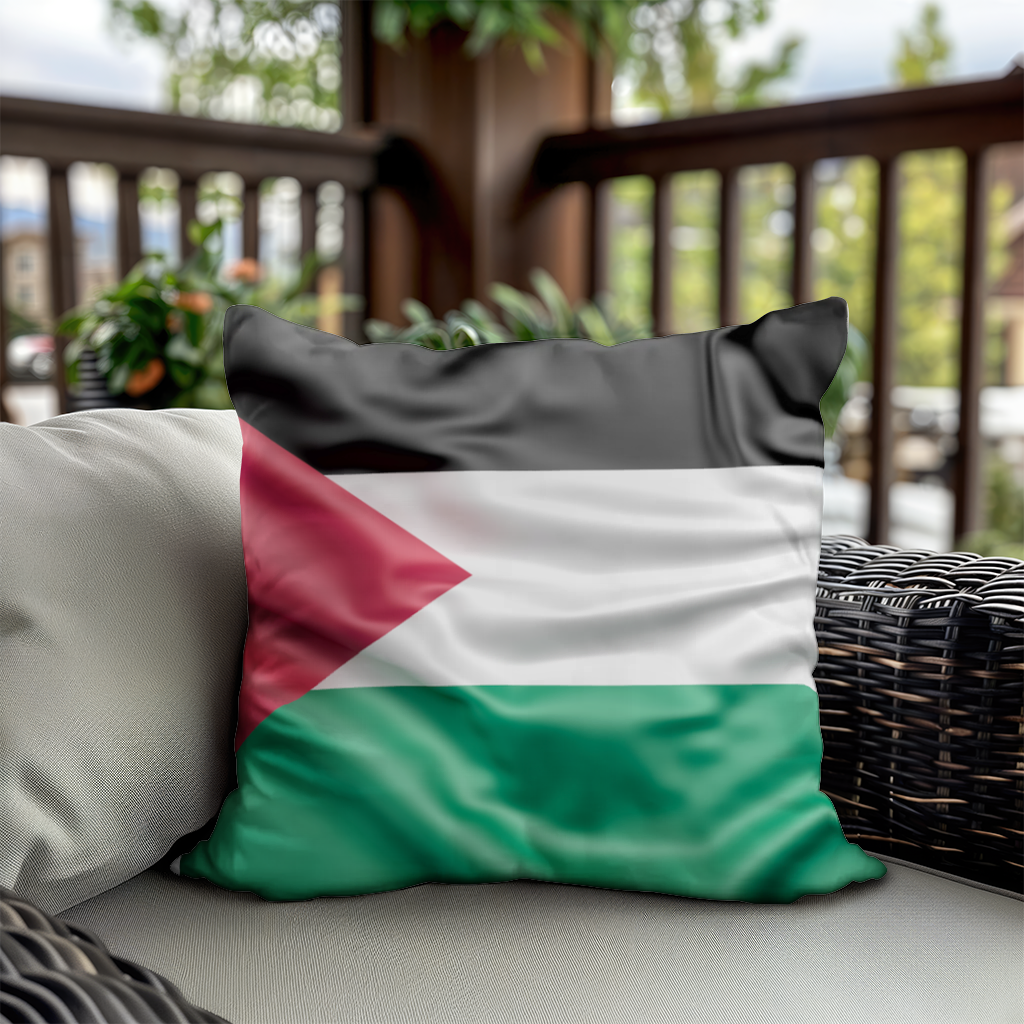 Waving Palestine Flag Decorative pillow cover