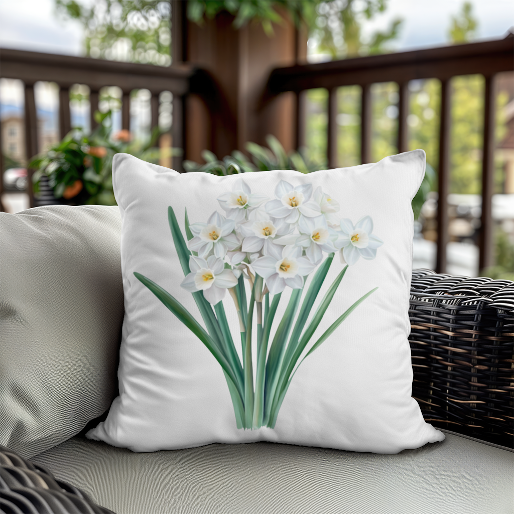 White Daffodil Bouquet Botanical 