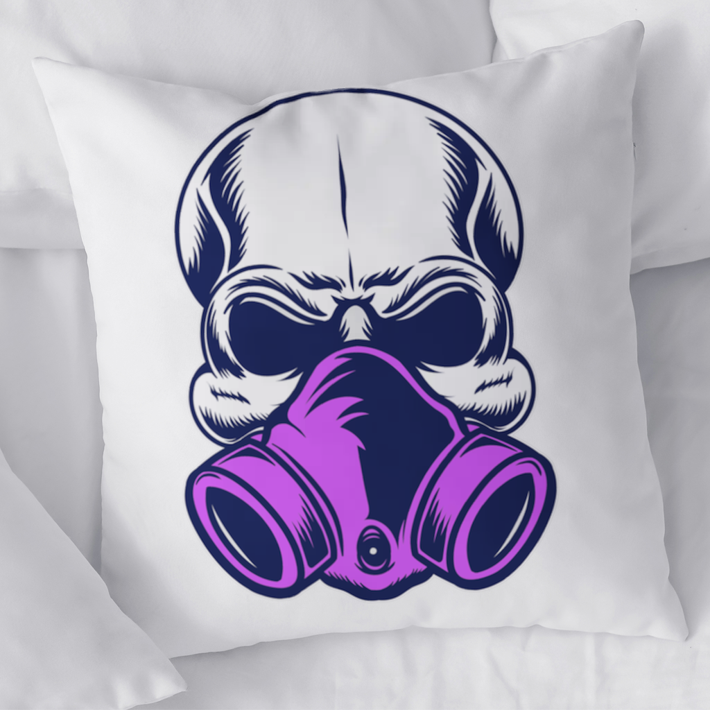 Skull with Gas Mask Illustration Modern and Edgy Design 