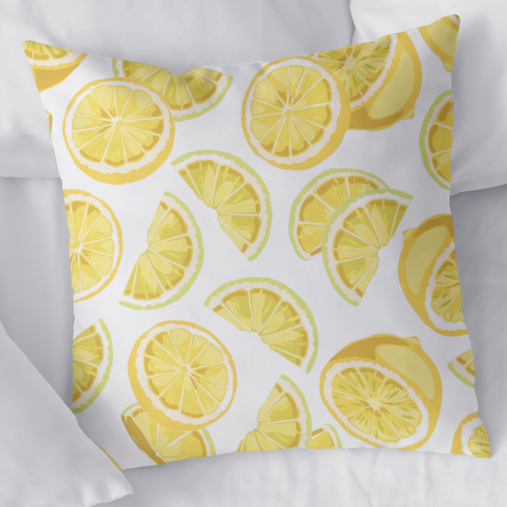 Fresh Lemon Slices Vibrant Summer Pattern 