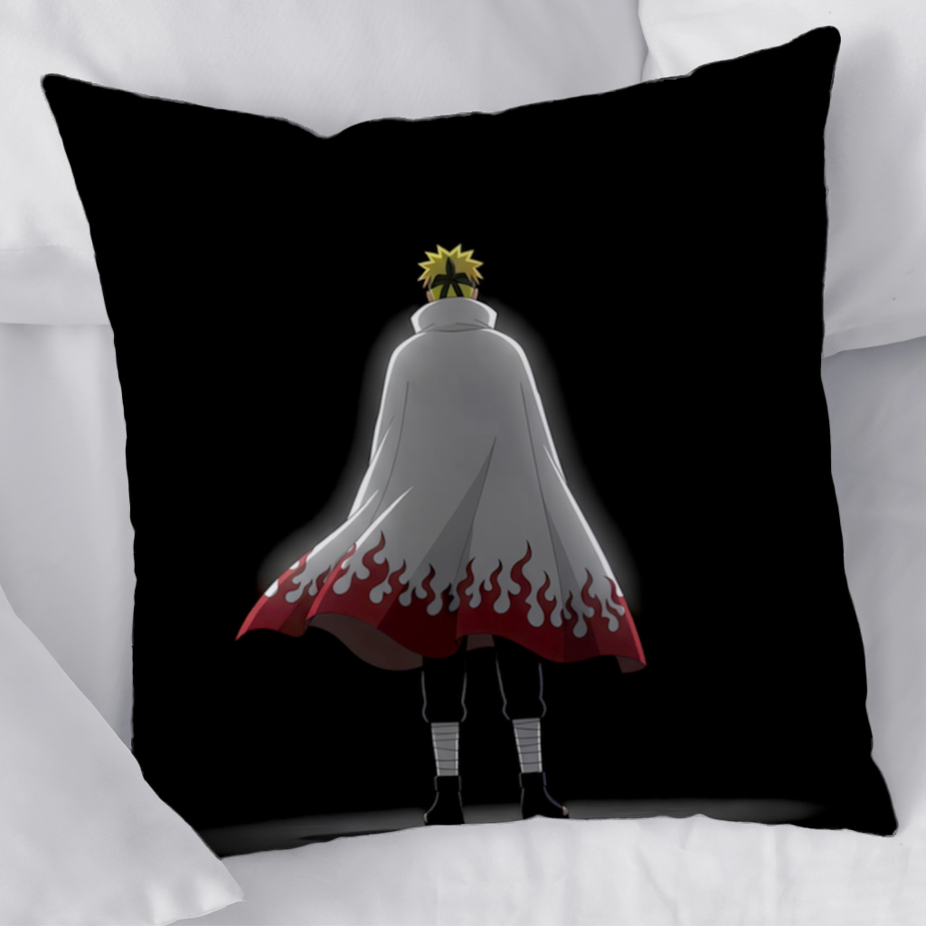Power from Darkness Naruto Uzumaki Hokage Silhouette Decorative pillow cover