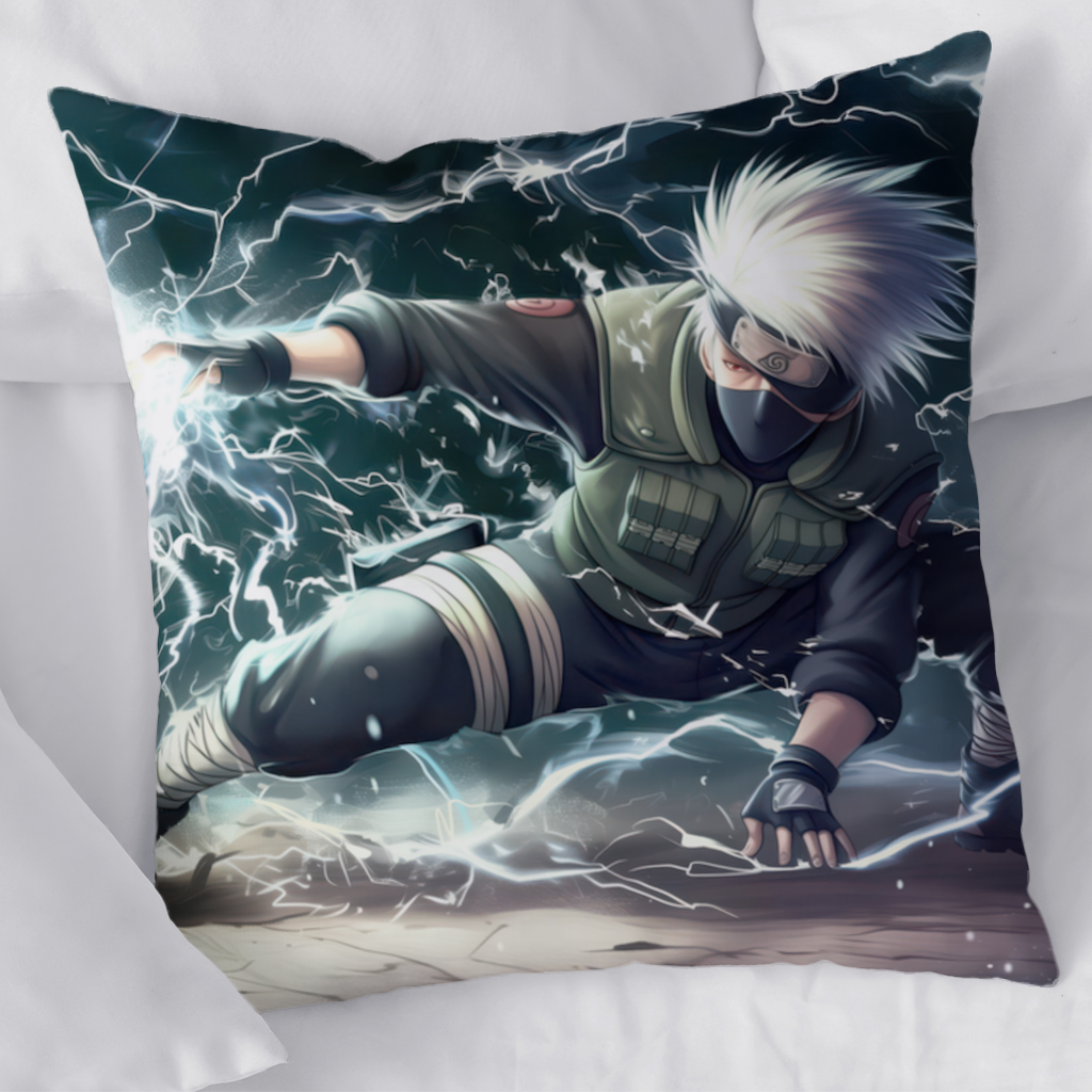 Kakashi Hatake  The Roar of the Lightning Blade Decorative pillow cover