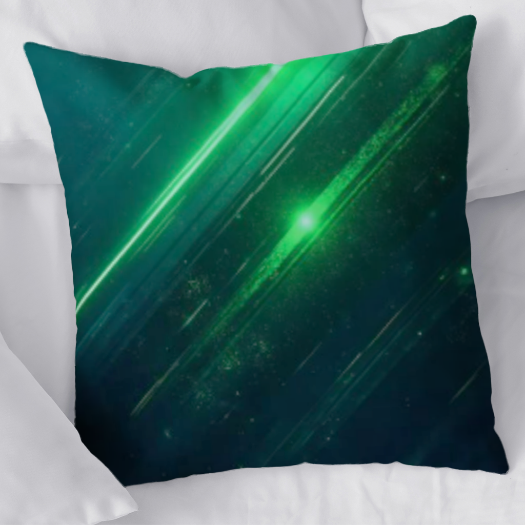 Green bright strips on black background. 