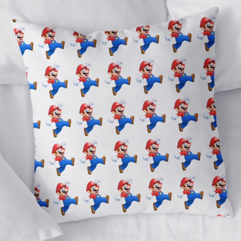 Retro Pixel Hero Design Decorative pillow cover