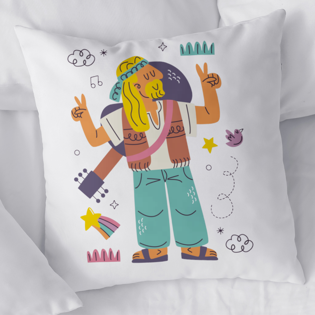 Retro Hippie Character 