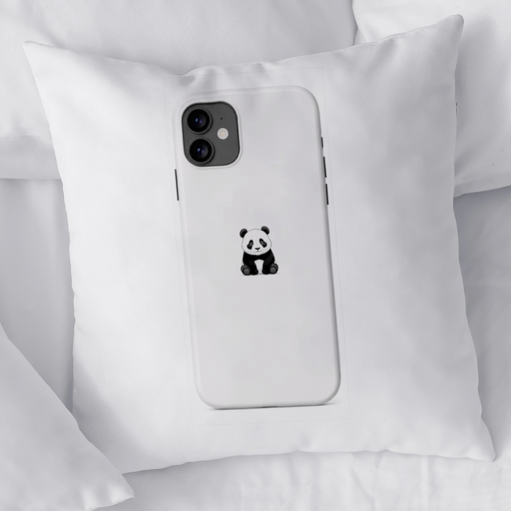 Minimalist Panda Phone Case Decorative pillow cover