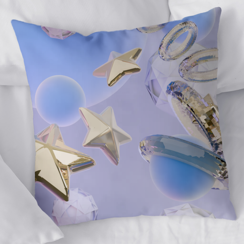 Shimmering World Decorative pillow cover