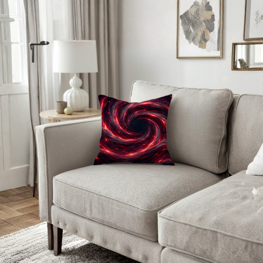 Uchiha Kardeşler Amaterasunun Sönmeyen Siyah Alevleri Dekoratif Kırlent Kılıfı