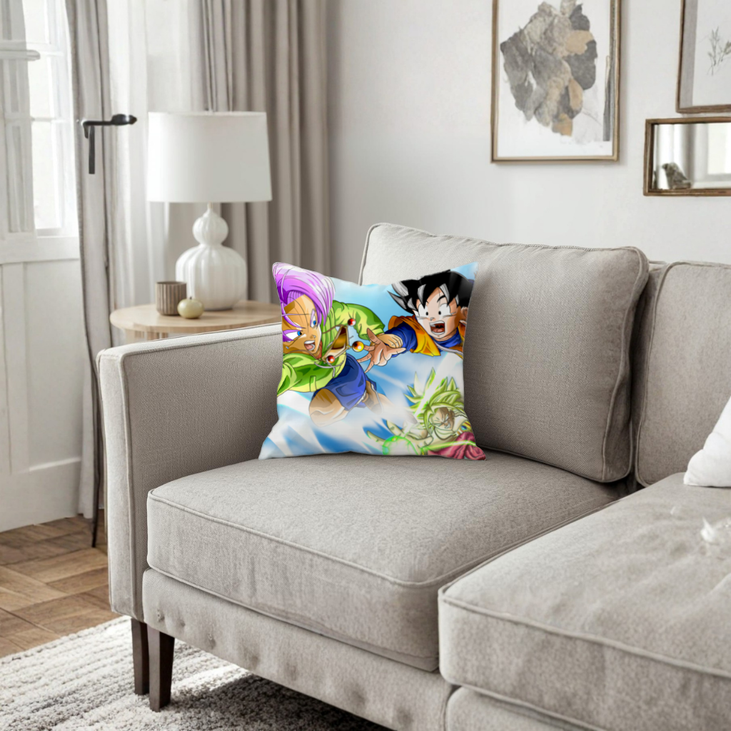 Energy Blast Anime Sky Battle Decorative pillow cover