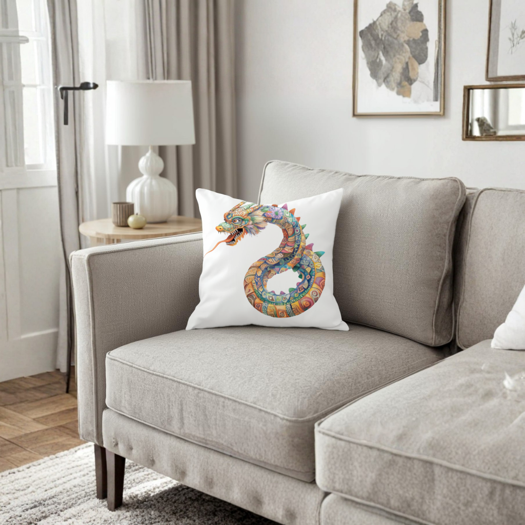 Colorful Mosaic Chinese Dragon 