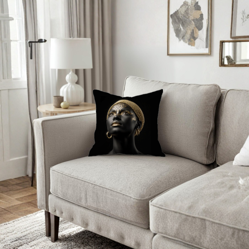 Gold Afrofuturistic Black Woman 