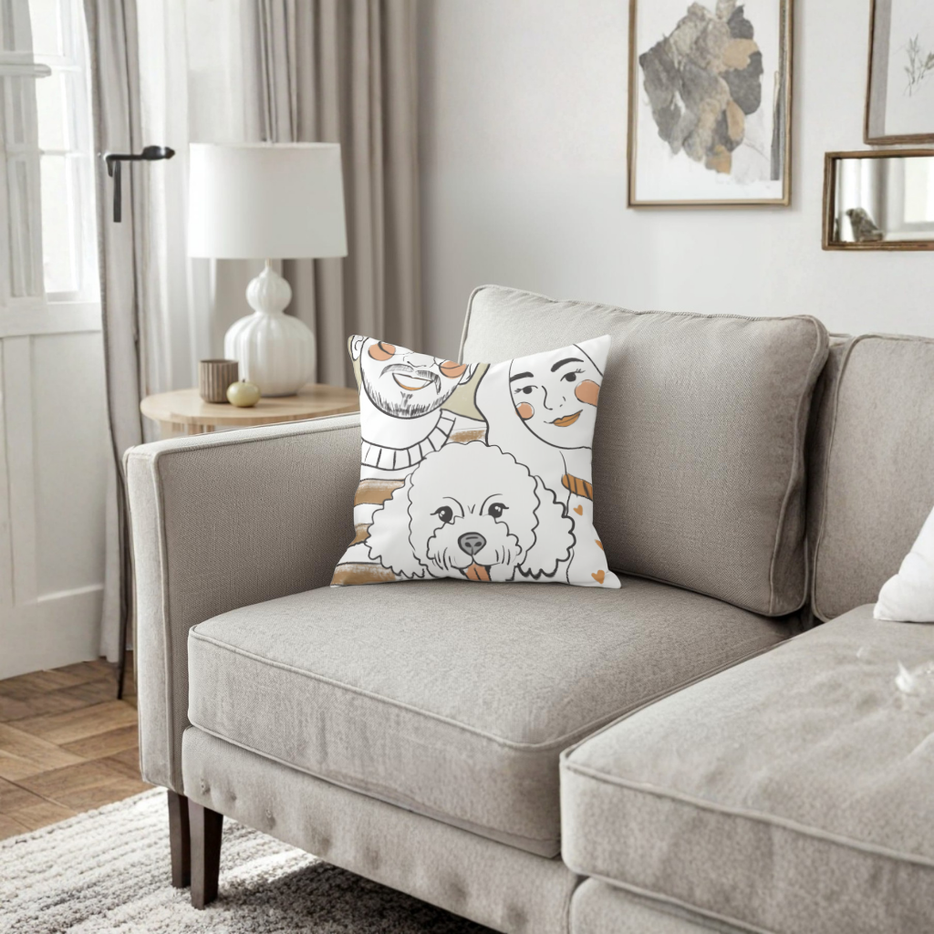 Our Family Decorative pillow cover