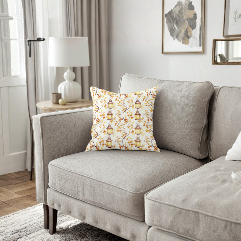 Vintage Watercolor Fall Branches Decorative pillow cover