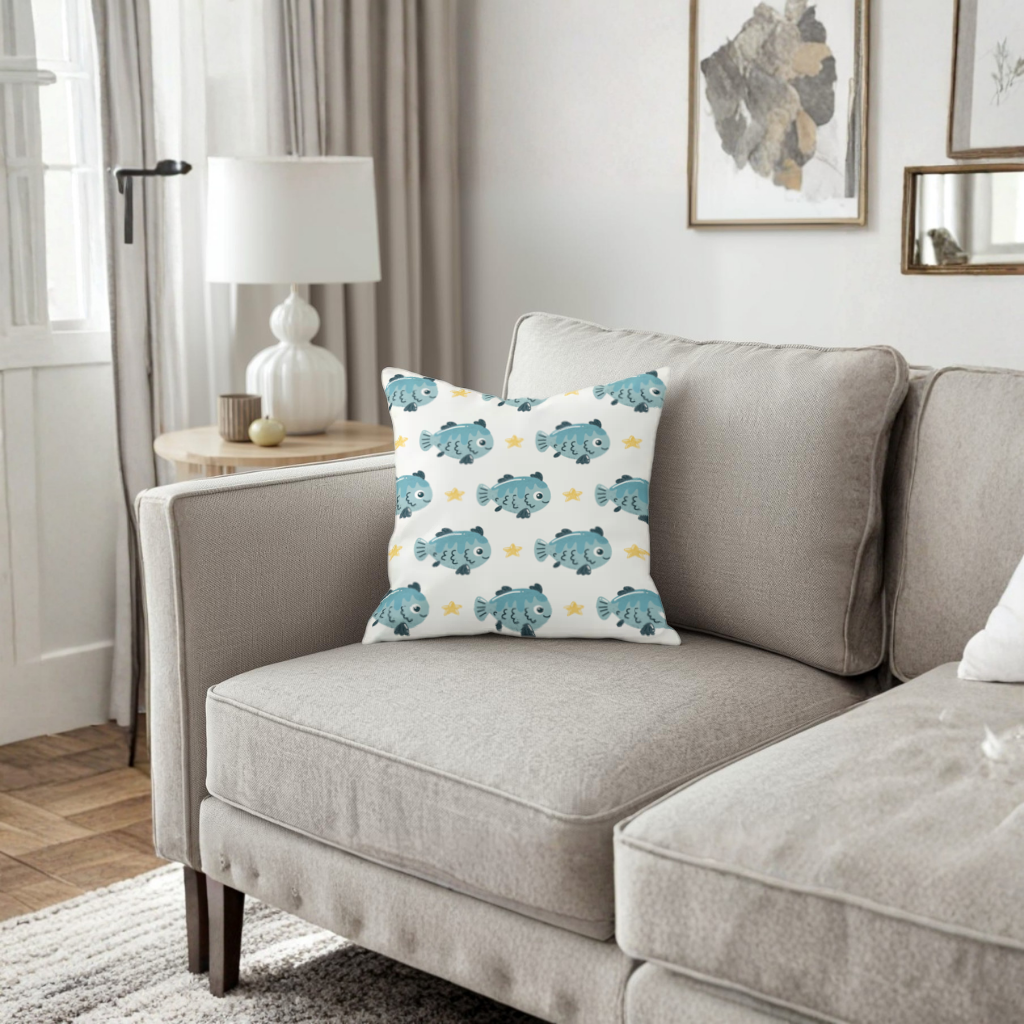 Cute Fish Decorative pillow cover