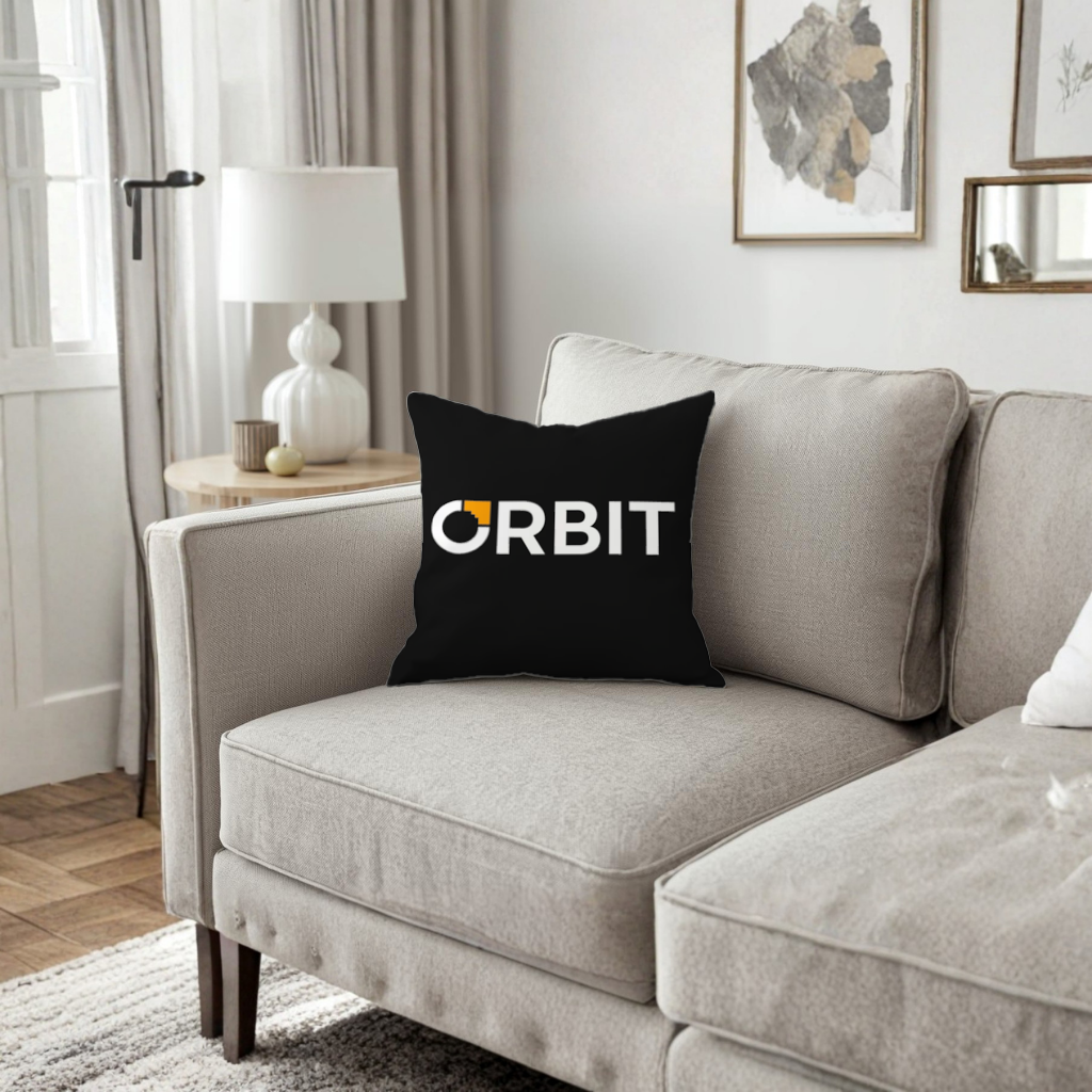 Orbit Logo Dekoratif Kırlent Kılıfı