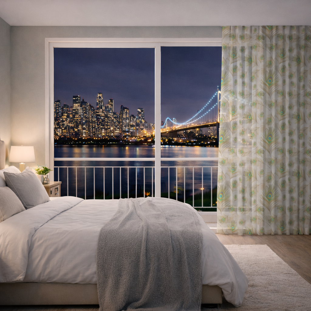 Elegant Peacock Feathers and Exotic Nature Seamless Pattern 