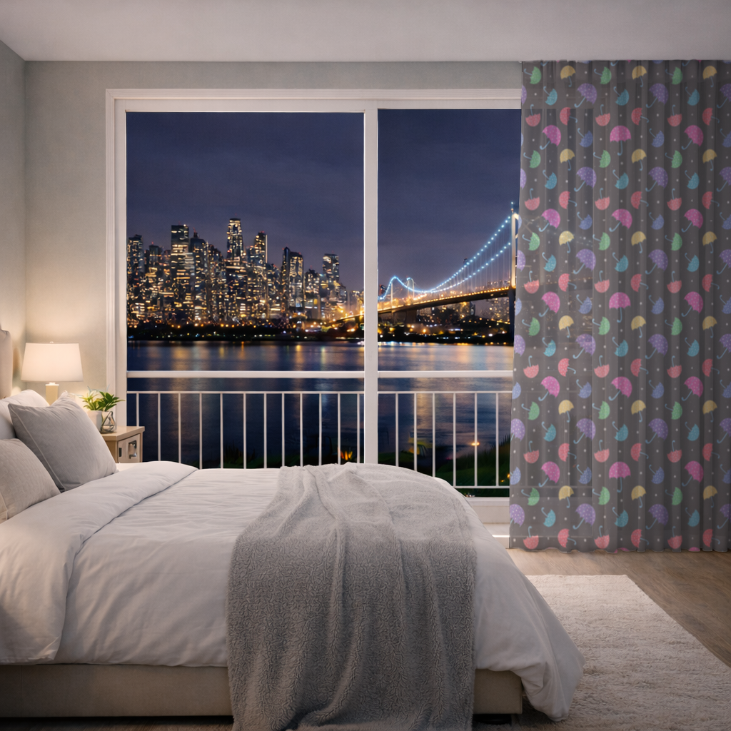 Colorful Heart Umbrellas Pattern 