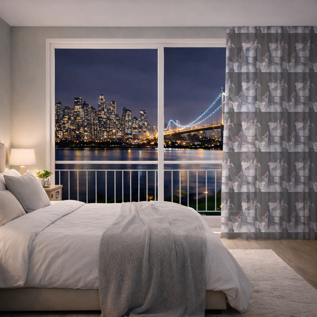 ISO VALORANT Sheer Curtain