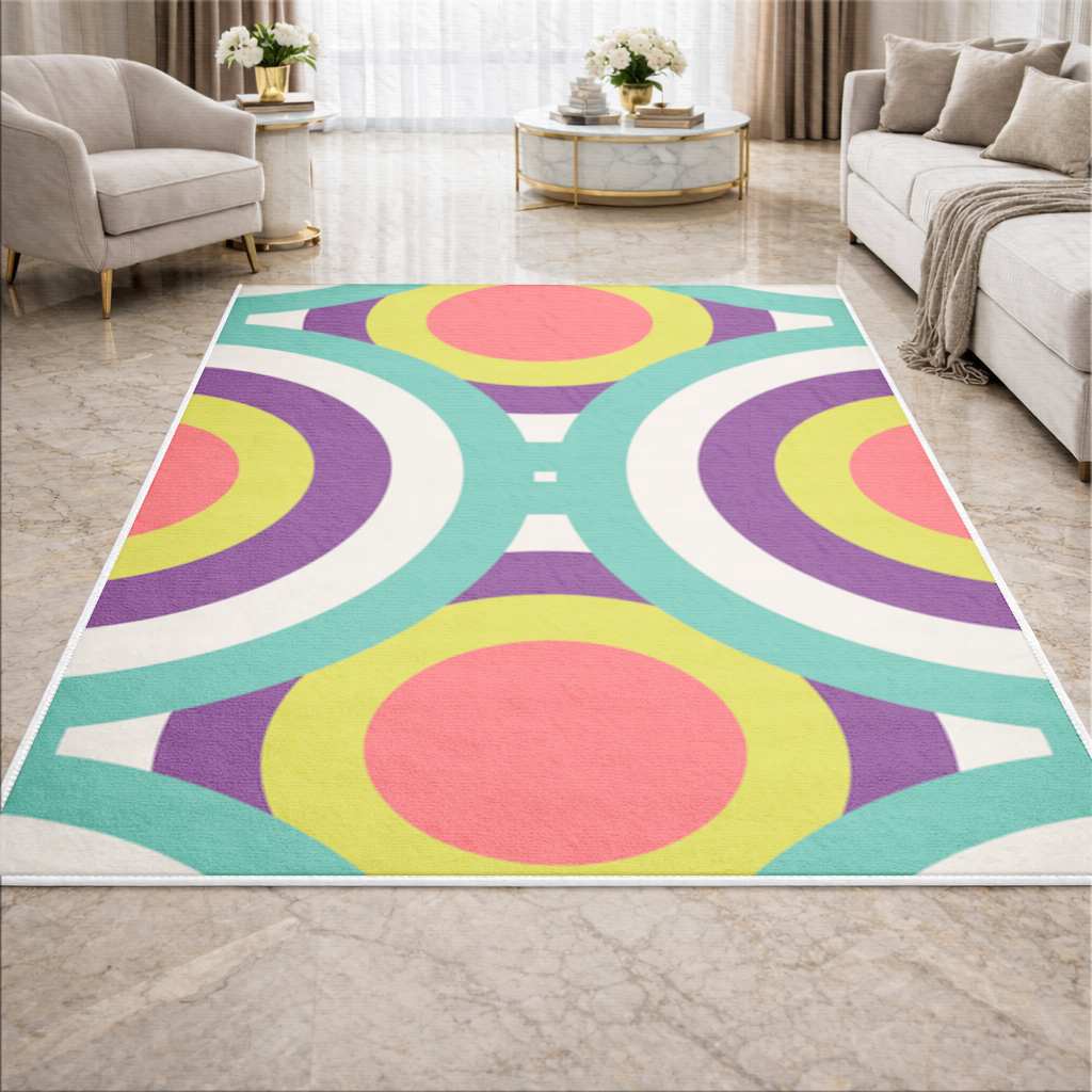 Colorful Geometric Circle Pattern 