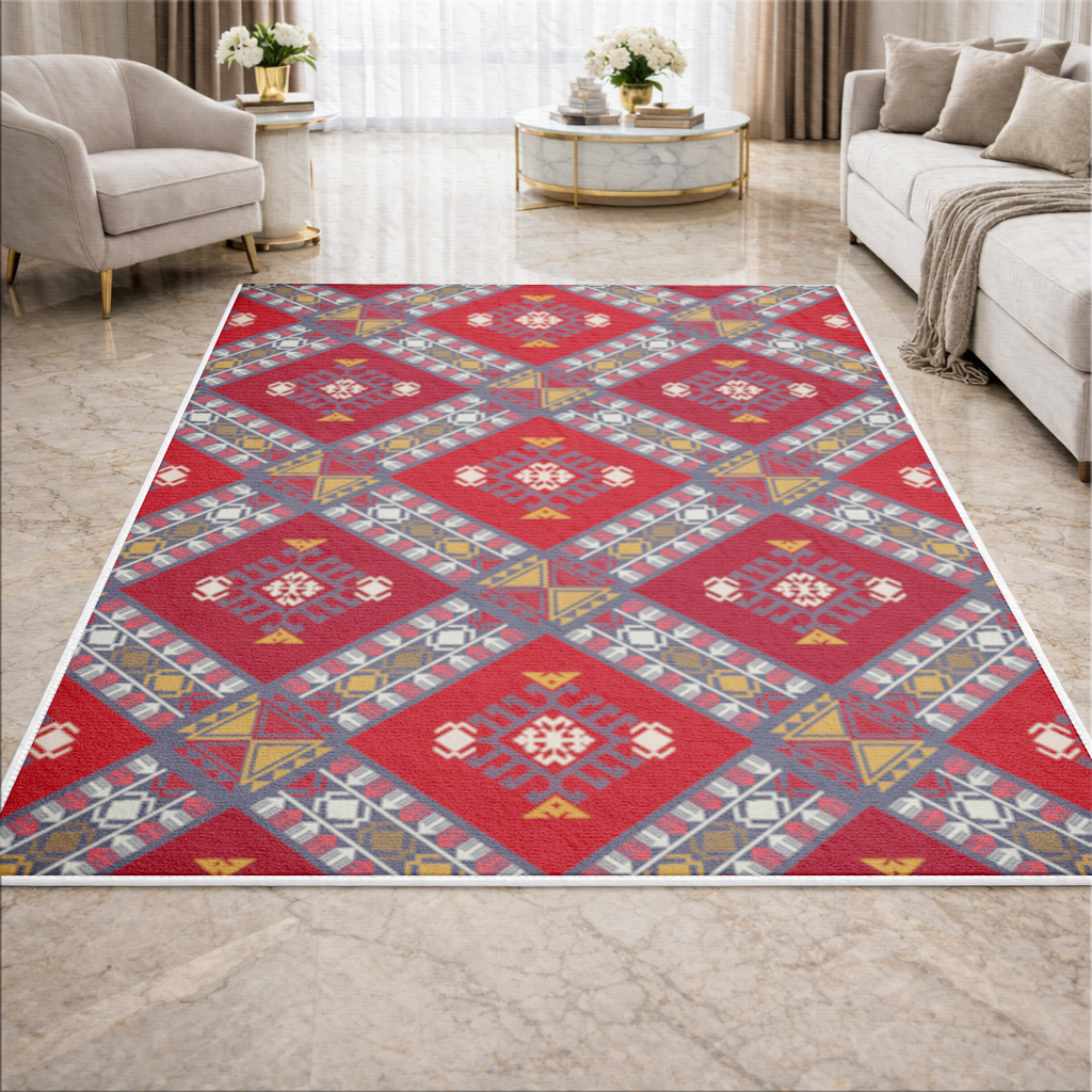 Traditional Kilim Pattern Motif Living room carpet