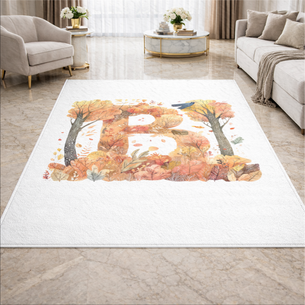 Fall Foliage Letter B Living room carpet