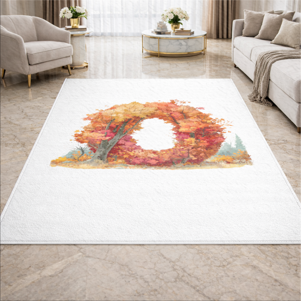 Autumn Leaf Letter O Living room carpet