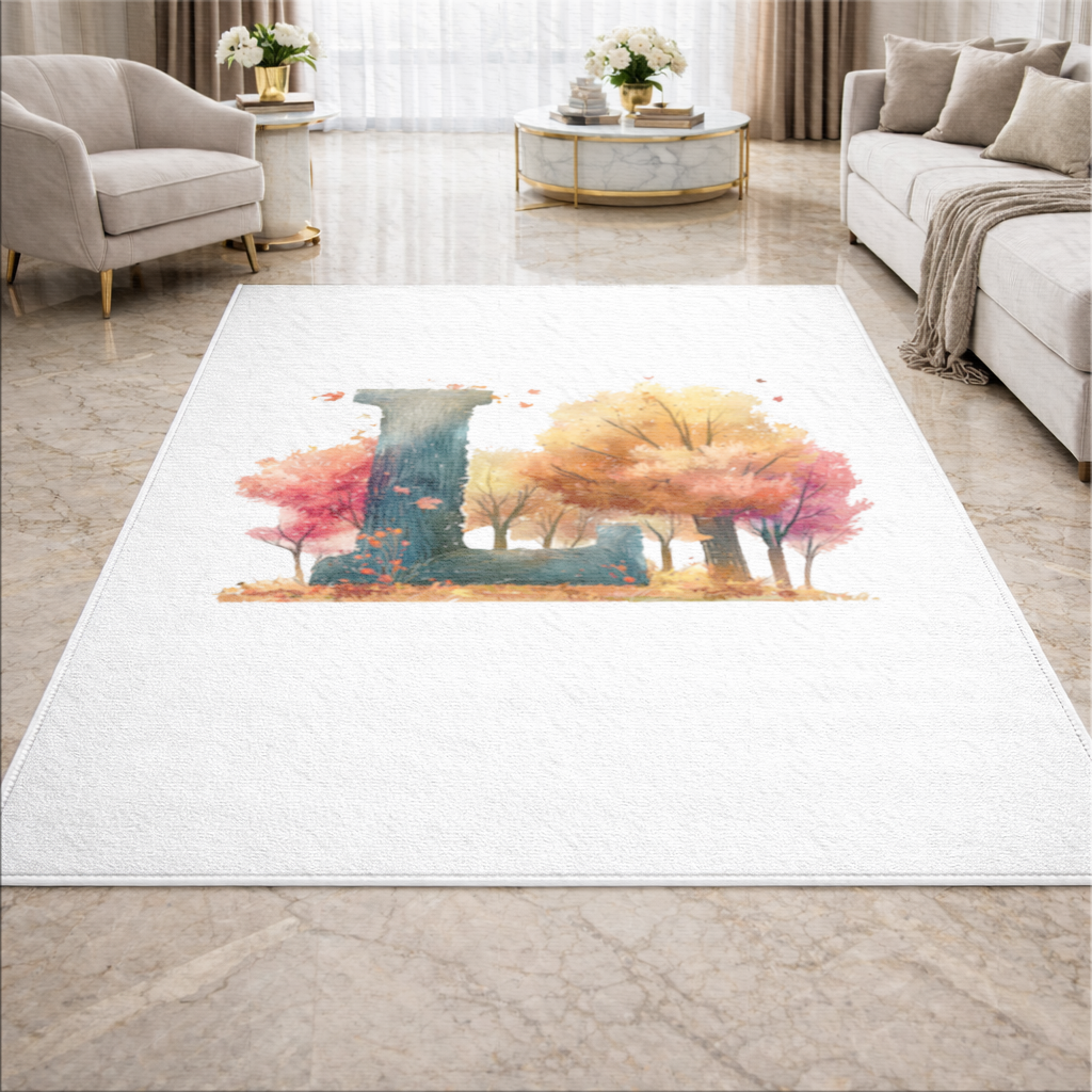 Autumn Forest Letter L Living room carpet