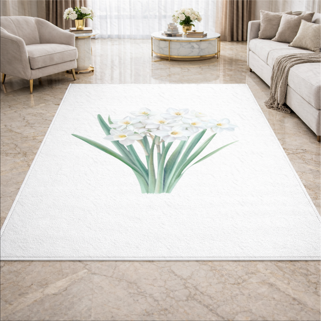 White Daffodil Bouquet Botanical 