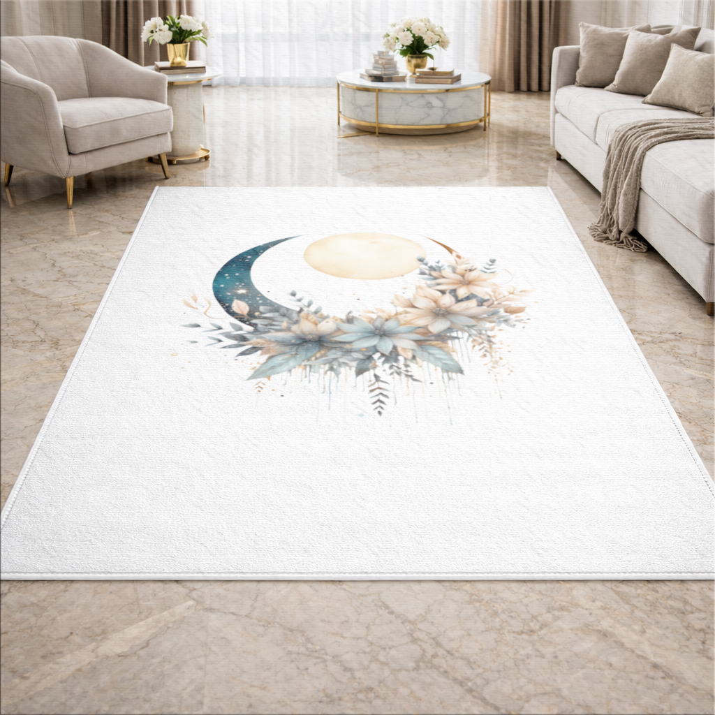 Celestial Boho Moon Floral 