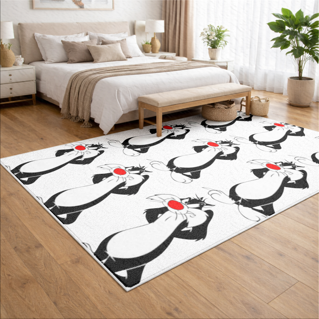 Funny Cartoon Cat Illustration 