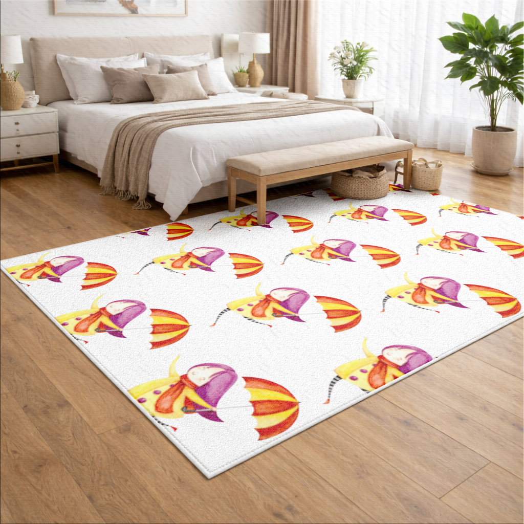 Cheerful Girl with Umbrella 