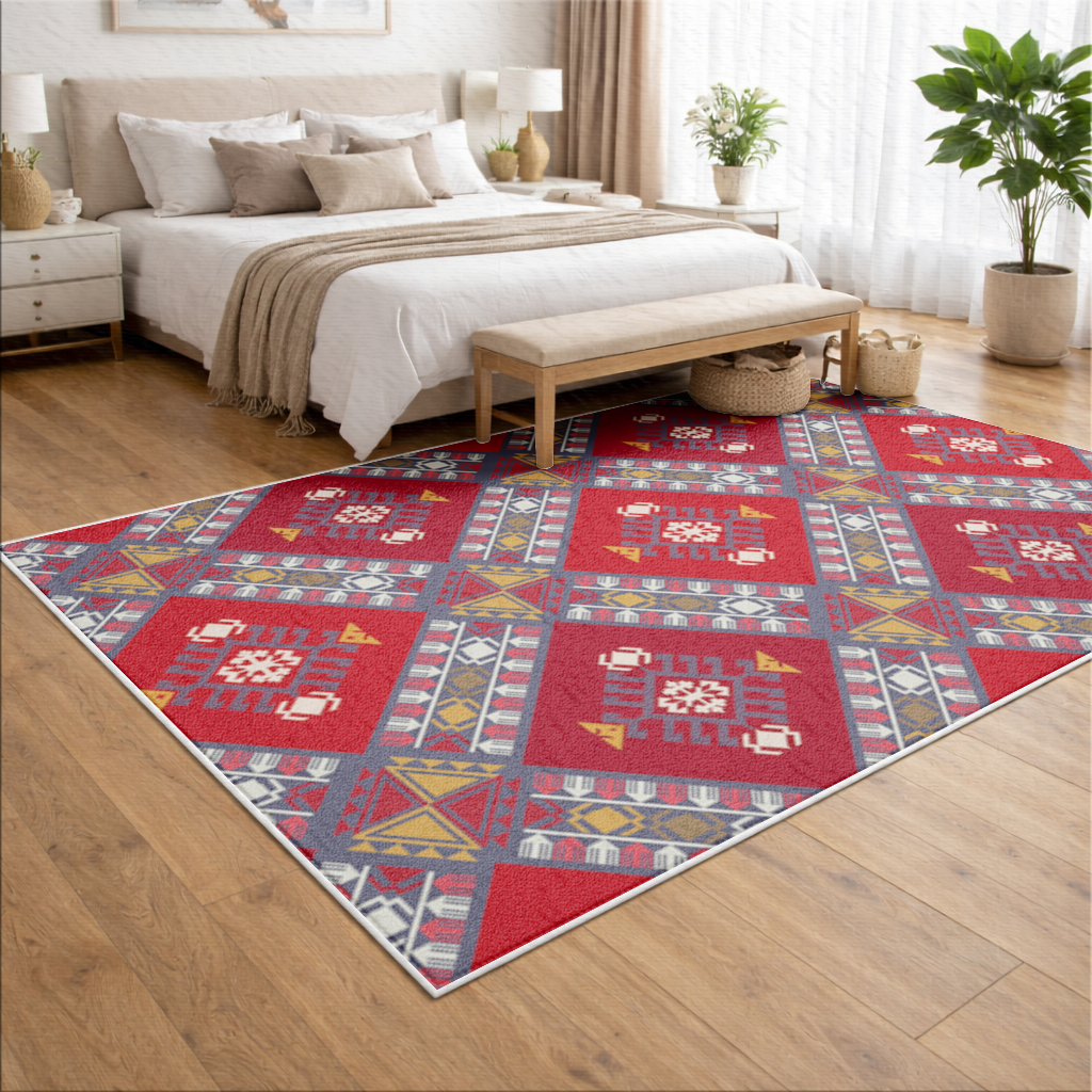 Traditional Kilim Pattern Motif Living room carpet