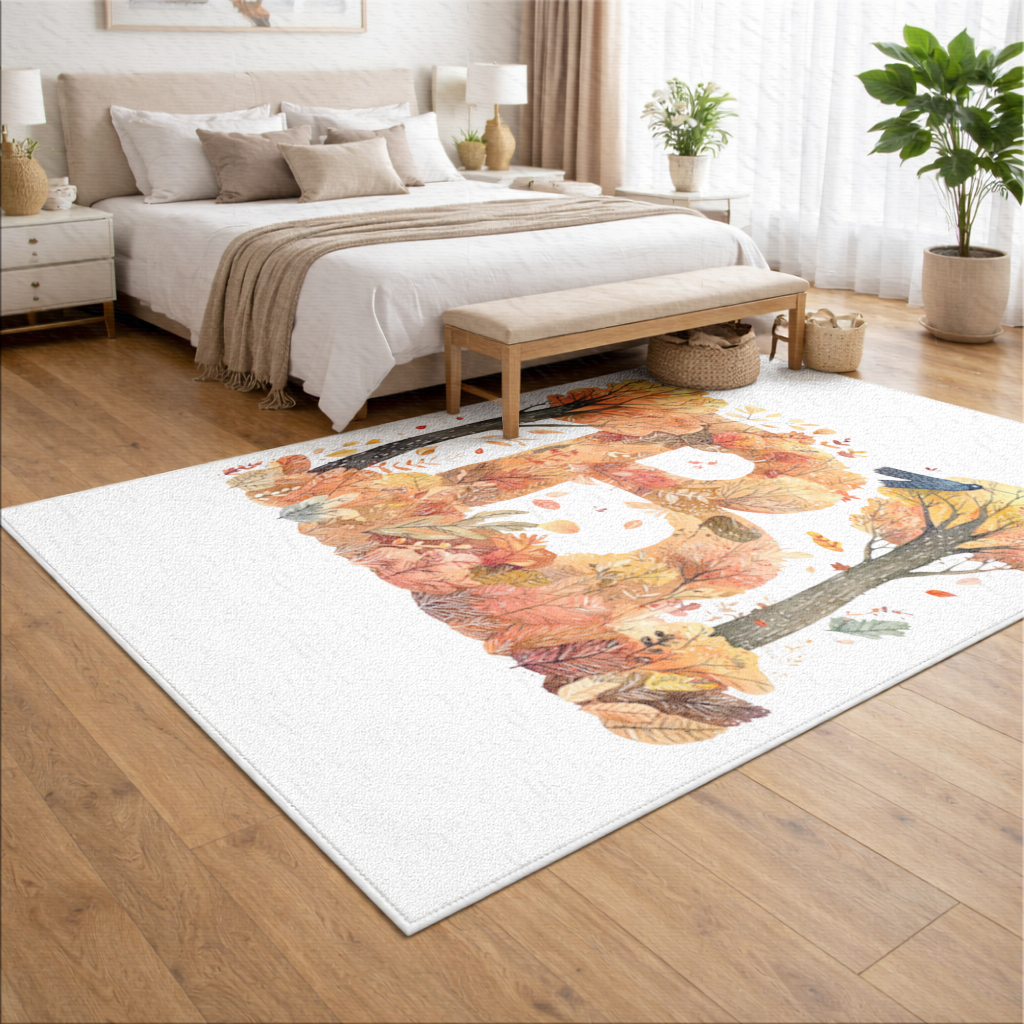 Fall Foliage Letter B Living room carpet