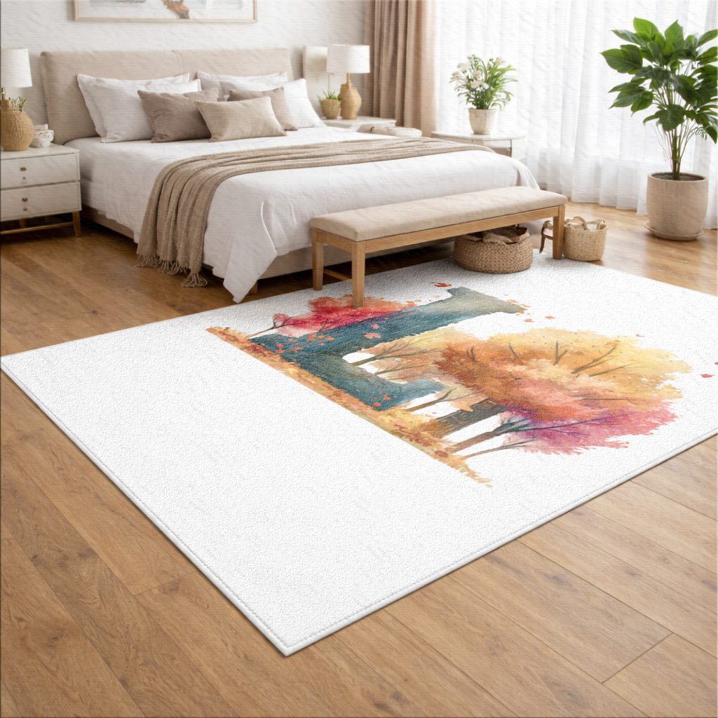 Autumn Forest Letter L Living room carpet