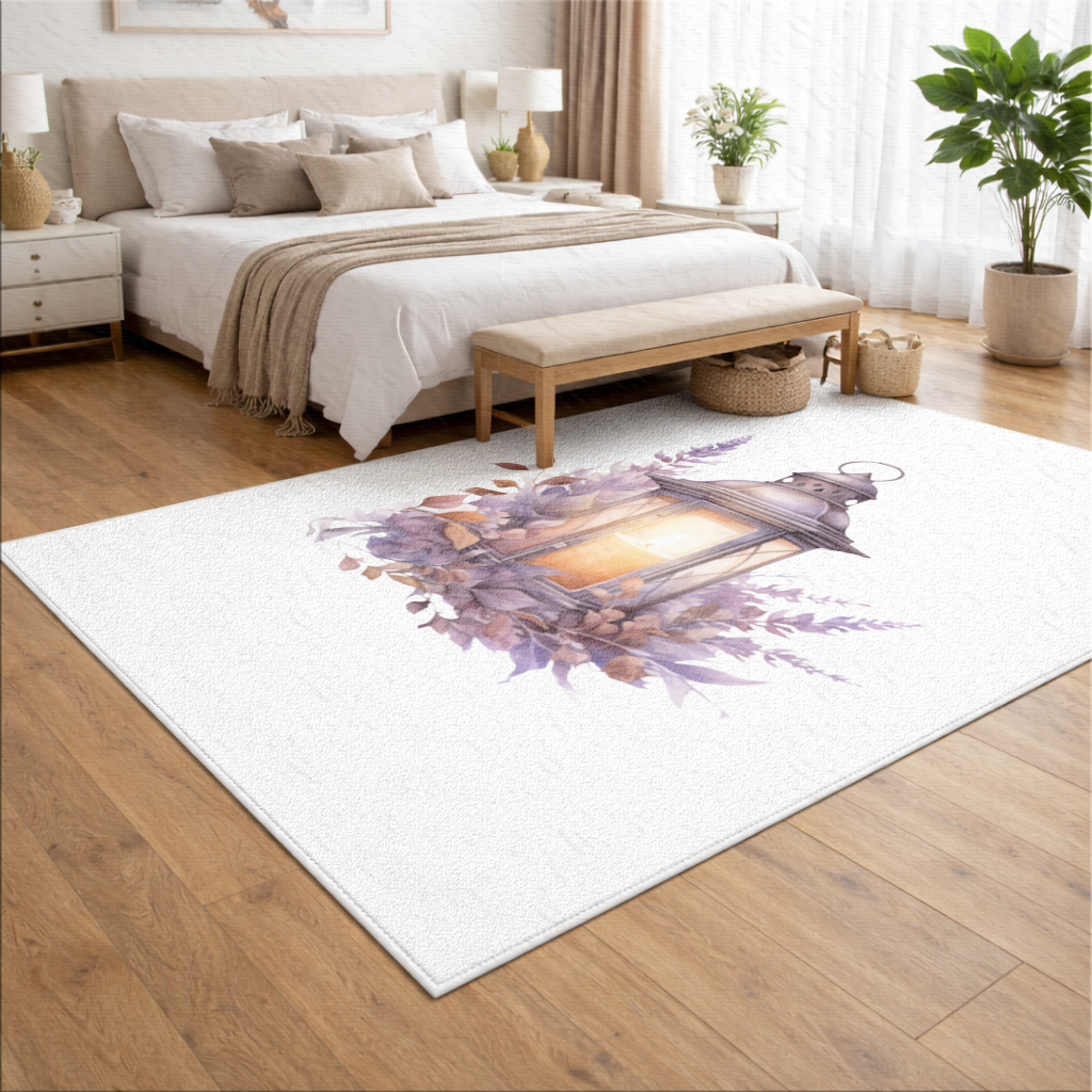 Cottagecore Lavender and Leaves Lantern 